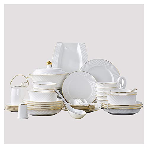 Juego de vajilla de porcelana, colección completa de vajilla para comedor en casa y entretenimiento