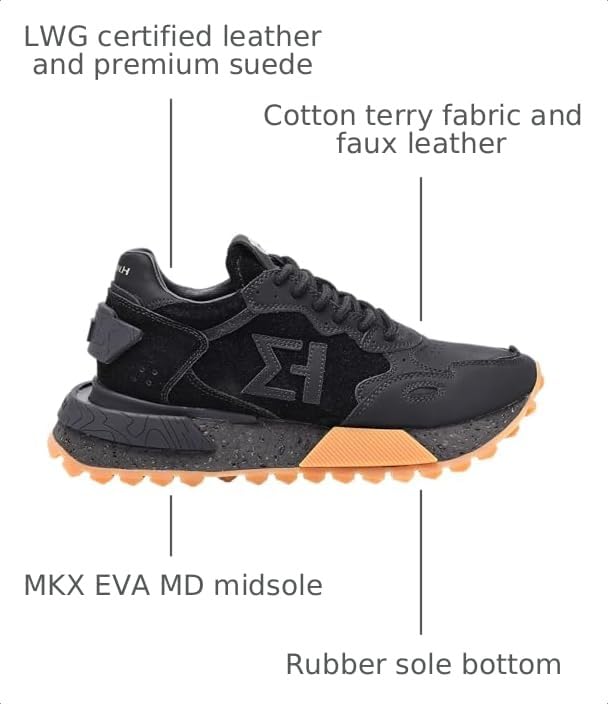 Image of The NSJ358 is a Modern Sneaker Made of Leather, It has a Sporty Made by a Stylish Design for Outstanding Look.Durability and Comfort.
