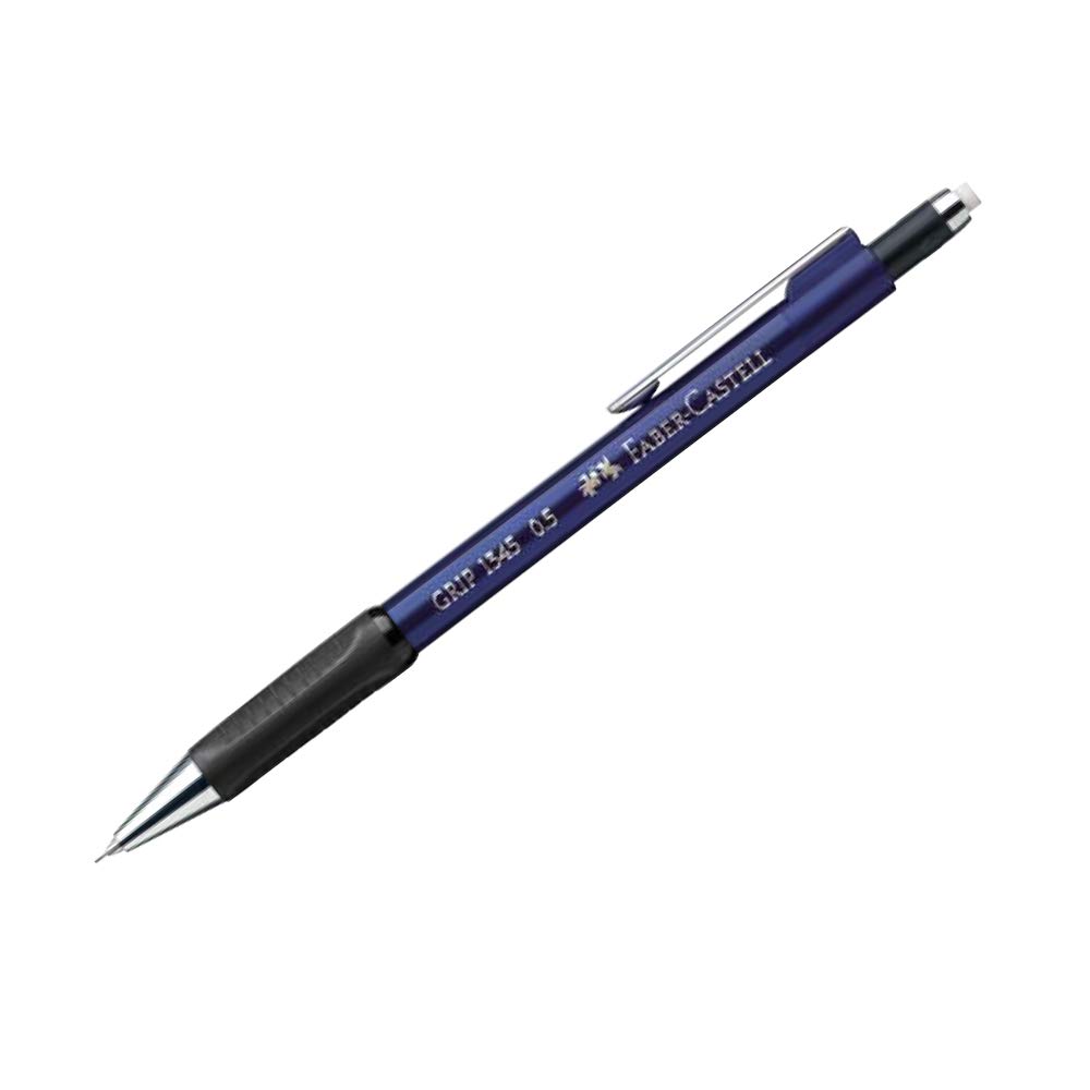 Portamina Faber-Castell Grip 1345 0.5 Mm – Mine A Molla, Gomma Integrata, Colore Blu Scuro - 2