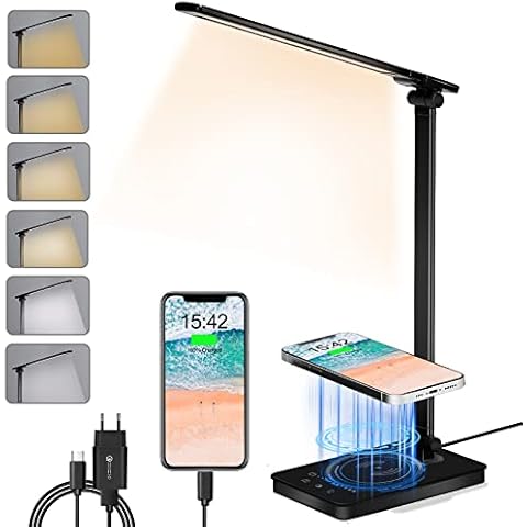 Lámpara Escritorio LED Cargador Inalámbrico Cover