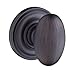 Baldwin FD.ELL.TRR Ellipse Dummy Knobset with Traditional Round Rose, Venetian Bronze