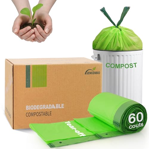 Compost Bags 5 Gallon with Drawstring (60 Counts)