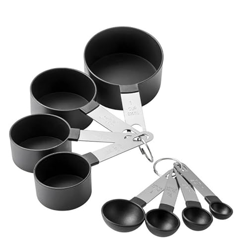 Medidor de Cozinha - Aço Inox - Kit Medidor Culinário Colher Copo Em Aço Inox 08 Peças TrendMax Stor