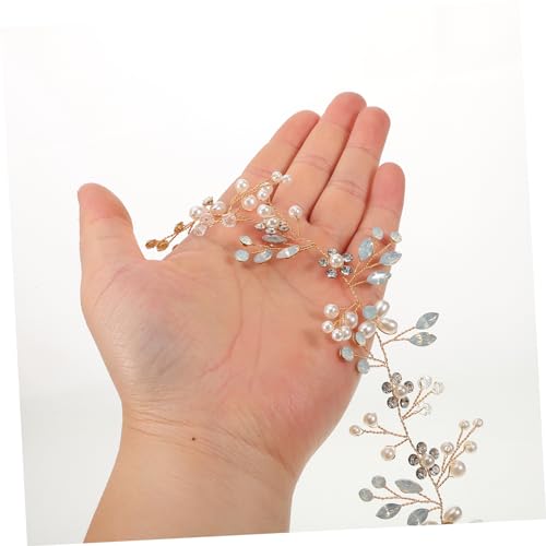 1Pc Handmade Pearl Flower Wedding Waist Belt Bridal Sash for Dress Decoration Elegant Accessory for Bride Gown Gorgeous Rhinestone Detail for Memorable Moments Versatile Use3