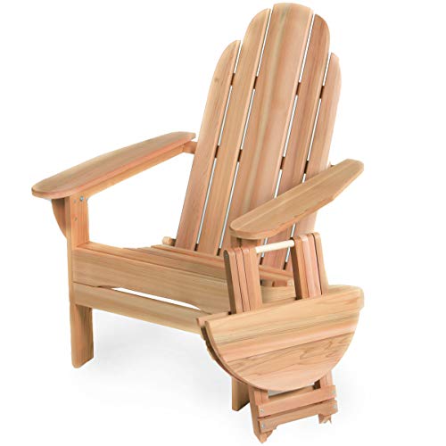 All Things Cedar Fa20-Set Adirondack Folding Chair & Table Set #TOP1