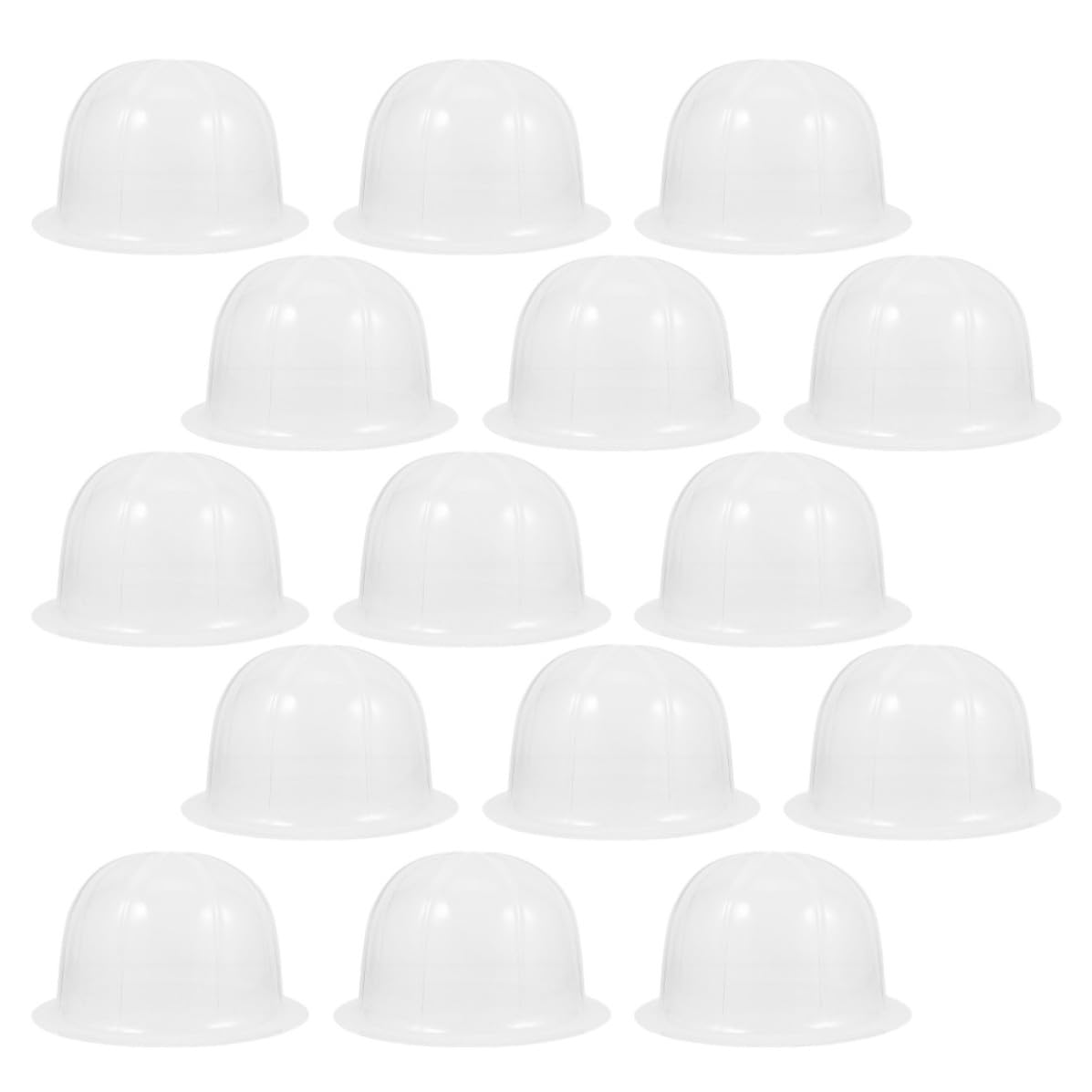 Porte-chapeaux transparents forme dôme lot de 20 supports de 57 cm pour casquette à visière