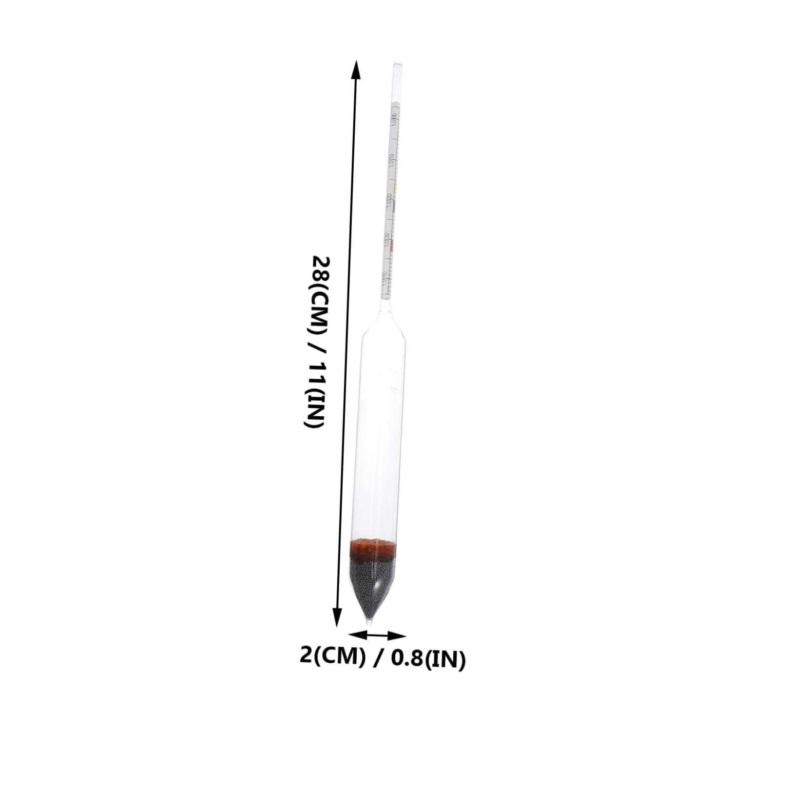 FRCOLOR 2 Pcs Aquarium Salt Saltwater Aquarium Hydrometer Glass Salimeter Densitometer for Water