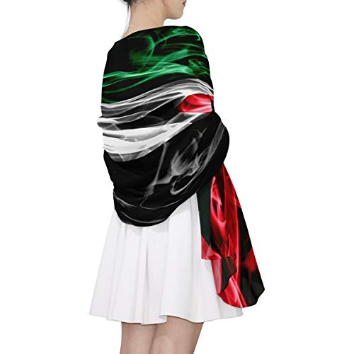 Oyihfvs Country Nation flag Woman Long Silk Scarf Soft Head Wrap Silk Shawl stole 5