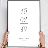 PERSÖNLICHES GESCHENK: Unser Holzbild ist die persönliche Geschenk-Idee für Verliebte, Paare, Familie, Freundinnen und Freunde, Männer und Frauen - persönlich und von Herzen