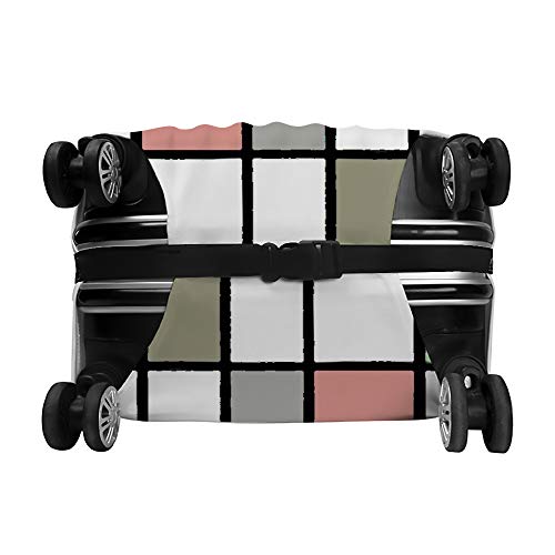 Housse de protection valise lavable motif géométrique accessoire bagage voyage