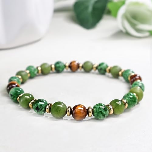 Beaded Necklaces for Women 3Pcs Colorful Boho Gemstone Bead Choker Summer Natural Stone Surfer Beach Bead Necklace Bracelets Earring Set Handmade Jewelry for Women Gift Jewelry Sets4