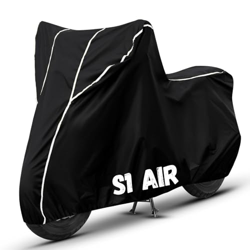 Image of Bike Cover for S1 Air 100% Waterproof, Dustproof & Scratch Resistant| Fully Bottom Elastic UV Resistant Heavy Duty Body Cover | All Weather Outdoor Use