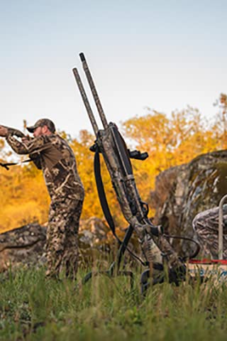 Devos Outdoor Rangerack | Portable Rifle Shotgun And Bow Stand | Ultralight Compact Folding Design | Stable For 1 To 4 Firearms Or Compound Bows | Weather Resistant Aluminum Frame #TOP4