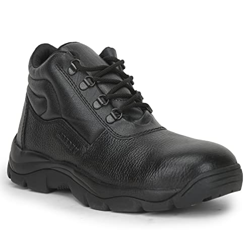 Image of Liberty Freedom Armour-AK Lacing Safety Shoes for Men | Leather Sole| Water Resistance |Padded Foam Insole| Comfortable for All Weather | Shock Absorber|