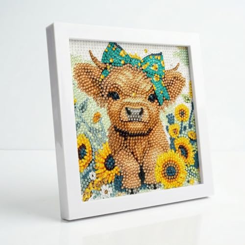 Image of PATPAT Diamond Painting Kit for Kids 5D Animal Art Craft with Frame