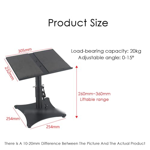 Support d'enceinte à angle réglable et hauteur variable 26-36 cm - 2