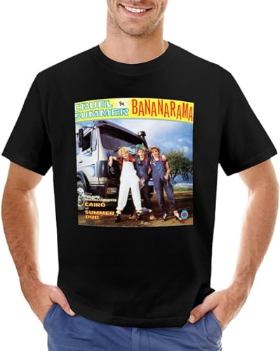 Photo de Cruel Summer Bananarama Retro 80s Music Band T-Shirt Mens Black T-Shirt L