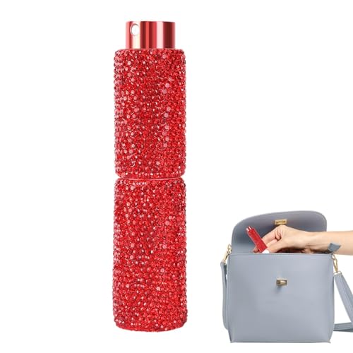 Xasbseulk Rhinestone Empty Spray Bottle, 10ML Refillable Perfume Spray Bottle Easy to Refill Empty Atomiser Bottle, Refillable Travel Perfume Atomizer for Purse, Handbag, Pocket and Luggage - Image 7