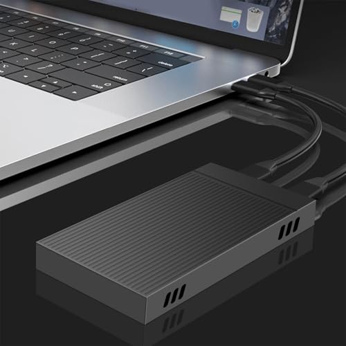 Caja externa para M.2 NVMe SSD Dual Bay USB 3.2 Gen2 10Gbps miniatura 5
