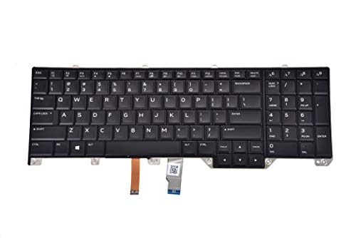KBR Replacement Keyboard for Dell Alienware 17 R4 R5 Laptop With Backlit No Frame US Layout