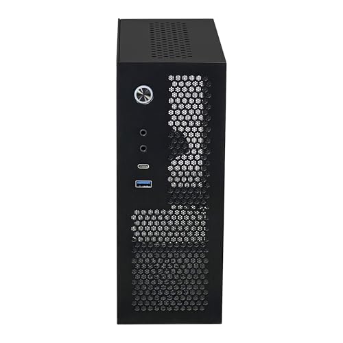 Image of A09 Black Typec(10g)+USB3.0 Black Mini-ITX 0.8mm SPCC Desktop Computer Case Fit in Flex PSU
