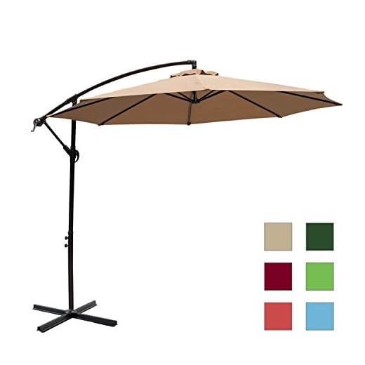 10 Ft Offset Cantilever Market Umbrella