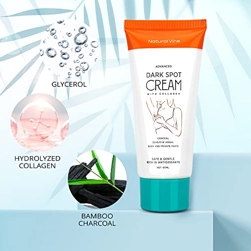 Dark Spot Corrector Cream, Dark Spot Remover For Body, Hyperpigmentation Treatment, Brightening Cream, Age Spot/Sun Spot/Brown Spot Treatment, Dark Spot Cream, Instant Result, Moisturizes Armpit, Neck, Knees And Private Parts, 2 Fl Oz/60Ml #TOP2
