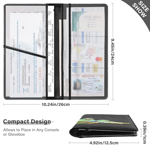 Organizador de Documentos de Cuero Slim miniatura 3