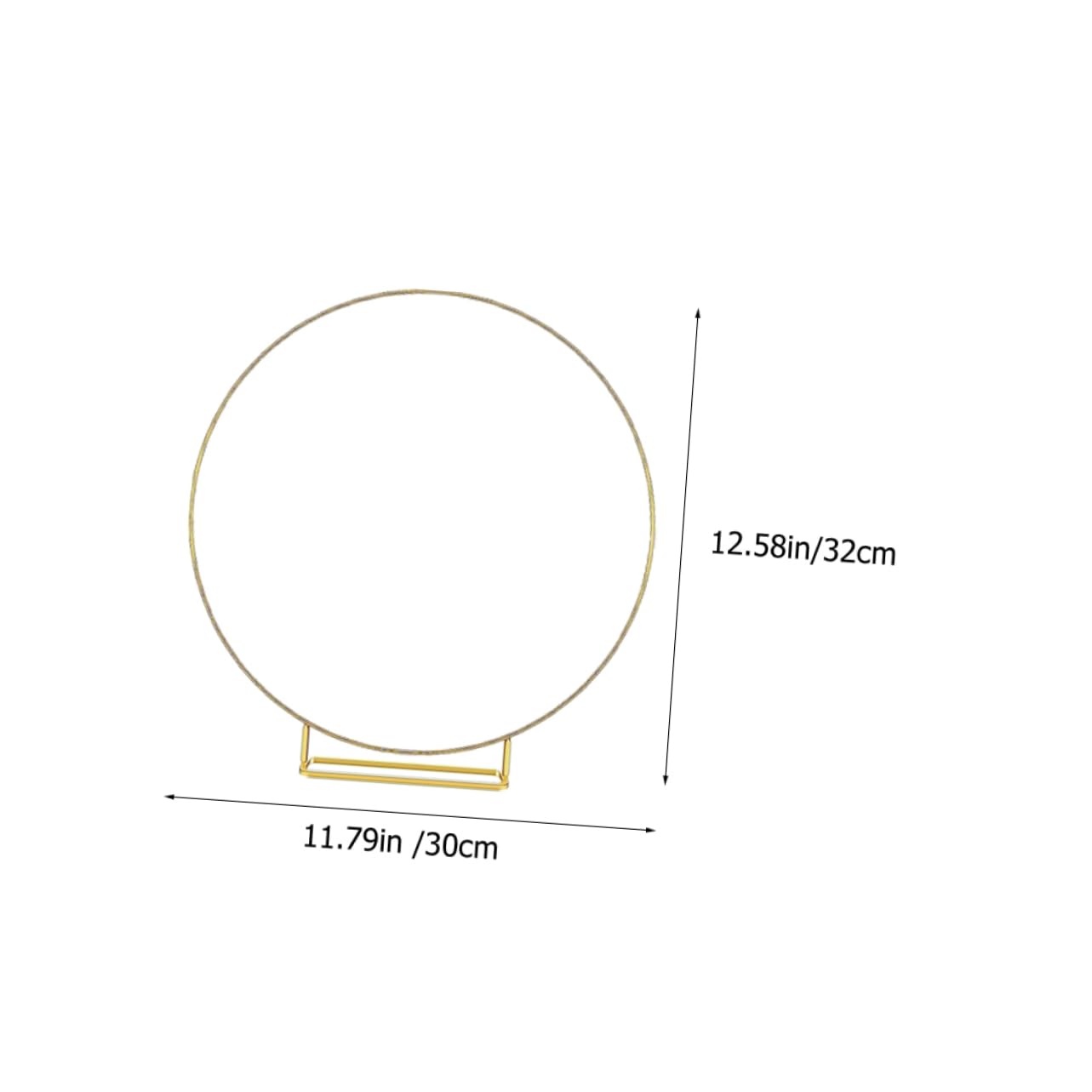 SOLUSTRE 2pcs Metal Floral Ring Hoop Craft Hoops for DIY Wedding Wreath Decor for Floral Arrangements and Unique Table Centerpieces
