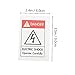STOBAZA 1Pc Electric Shocks Caution Label Sticker Warning Decal for Industrial Equipment Electric Shocks Safety Sign Reliable and Practical Design for Caution and Safety Use