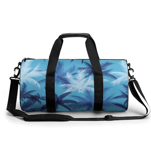 Sac de sport gym tropical 45x23x23cm avec imprimé végétal exclusif