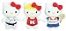 024269 Hello Kitty Lot DE 3 Peluches Sport +/- 14 CM : Tennis, Judo ET Natation