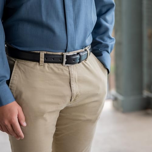 Uptown Belt - Top Grain Leather Belt with Certified Nickel Free Buckle3