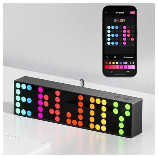 YEELIGHT Cube Lite Smart Lamp, 16 Million Colors Option,Dynamic Lighting,Music Flow, Clock, Text & Emoji Modes, WiFi Connected, APP Control