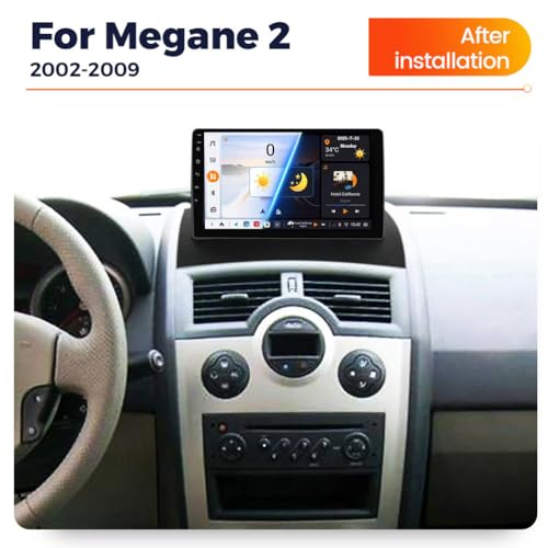 Sustitución de radio para Megane 2: Pantalla de 9'' con Android Auto y GPS 2