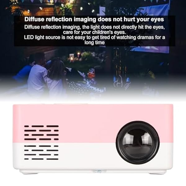 Miniprojector, Draagbare Projector 1080P HD met HDR, Draadloze WIFI LED-filmprojector met HD-multimedia-interface, Ondersteuning voor WIFI Mobiele Telefoon Hetzelfde Scherm
