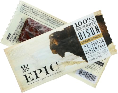 Epic Provisions, Bison Bacon Cranberry Bar, 1.3 Ounce (Pack of 5) image 4