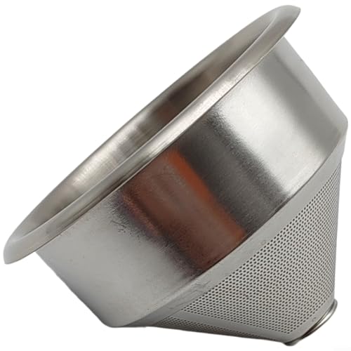 ZiStarlilife Filtros de café, reutilizable, de acero inoxidable, 58 mm, filtro de café, gotero, máquina de café espresso, para verter sobre la preparación, para filtro de café de 1 a 3 tazas