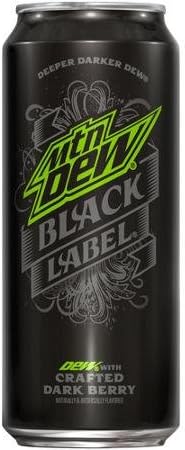 MOUNTAIN DEW BLACK LABEL 16 OZ PER CAN EACH (1)