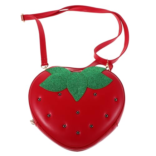 Sac bandoulière fraise pour enfant parfait pour les balades au parc et l'école maternelle