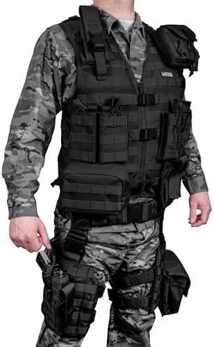 Barska VX100 paintball gear vest with polyethylene fabric and machine wash care