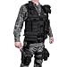 Loaded Gear Tactical Vest Light Outdoor Training Vest and Leg Platforms for Adults ... (Black)