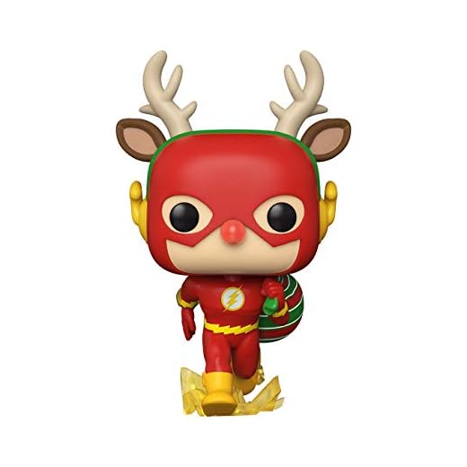 Funko- Pop Heroes: DC Holiday-Rudolph Flash Comics Holidays S1 Figura Coleccionable, Multicolor (50654)