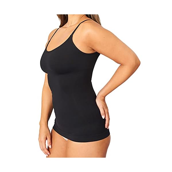 Shapermint-Scoop-Neck-Compression-Cami-Tummy-and-Waist-Control-Body-Shapewear-Camisole SHAPERMINT Womens Tops - Scoop Neck Cami - Tank Top for Women, Camisole for Women, Tummy Control Shapewear Black