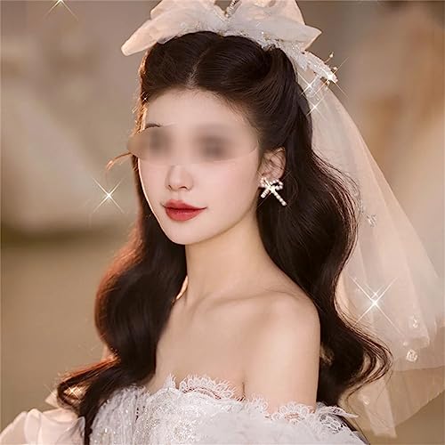 Lazo y velo de novia ligero estilo Mori para un peinado de princesa intacto y cómodo 5