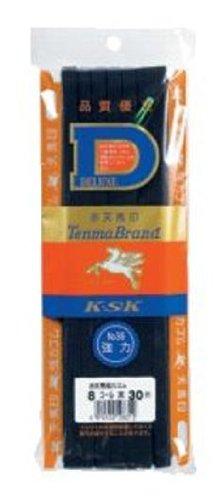 金天馬 赤天馬強力平ゴム 30m巻 8コール(8mm) kw10631 黒