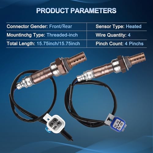 Sensor de Oxígeno O2 para Chevy Suburban y GMC Yukon XL, Pack 4 Piezas miniatura 2