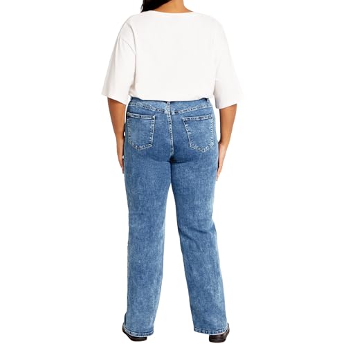 City Chic Women's Harley Ivy Straight Jean2