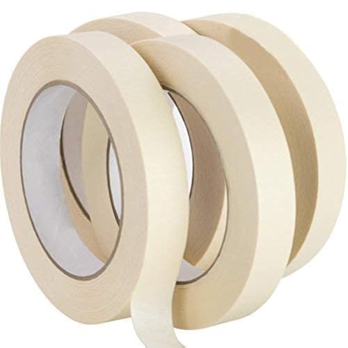Nova Supply 3/4 in Pro-Grade Masking Tape. 60 Yard Roll 4 Pack = 240 Yards of Multi-Use, Easy Tear Tape. Great for Labeling, Painting, Packing and More. Adhesive Leaves No Residue.