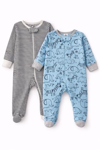 Image of TuddyBuddy 100% Cotton Multi Color Zipper Romper Sleepsuit /Romper /Jumpsuit for Baby Boy & Baby Girl